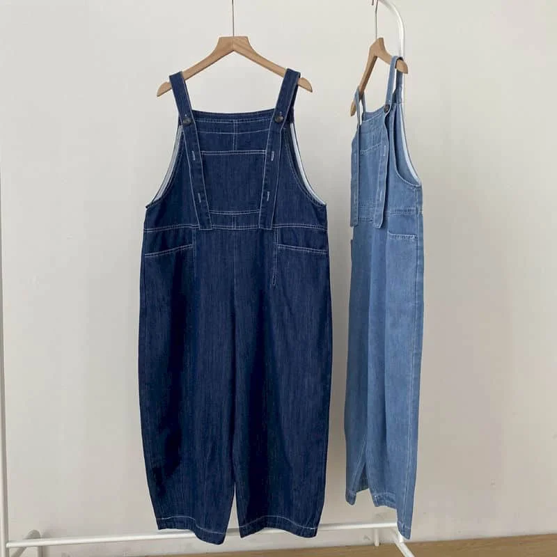 Джинсовый комбинезон для женщин прямые брюки винтажный слитный наряд женская