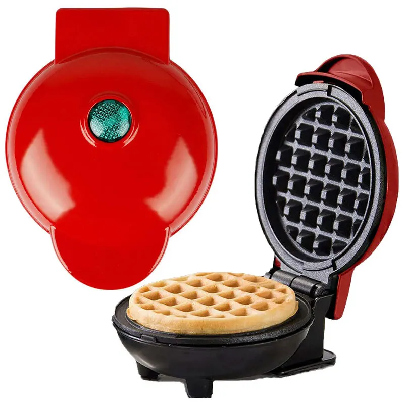 

Mini Electric Waffle Maker Machine Kitchen Cooking Kids Breakfast Dessert Machine мультипекарь вафельница Non-Stick Pan Pot