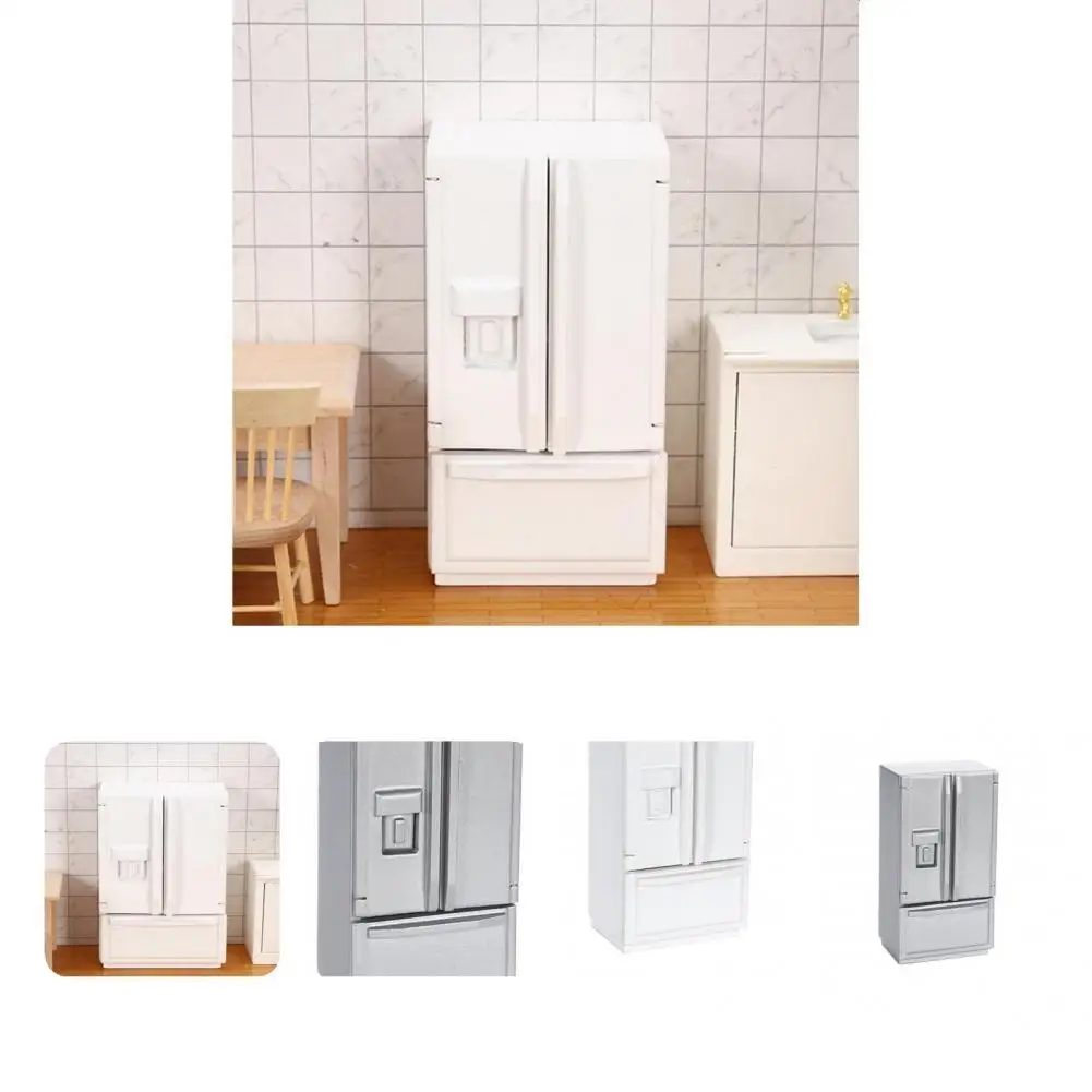 

Beautiful Mini Refrigerator Props Supplies Refrigerator Model Handmade Model Toy