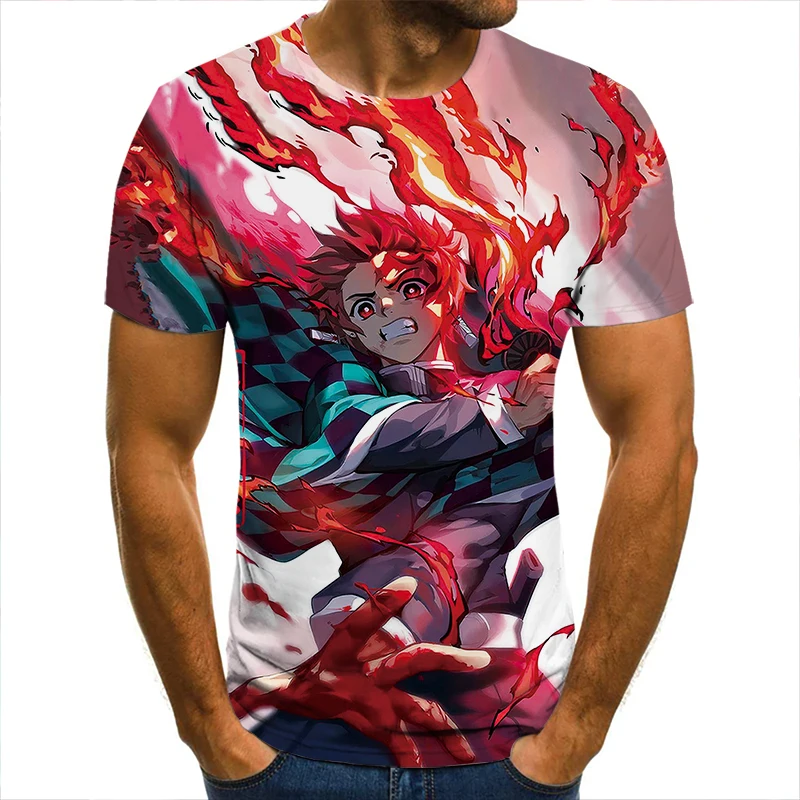 

Newest Crew Neck 3D T Shirt Cotton Unisex Loose Versatile Classic Top X2