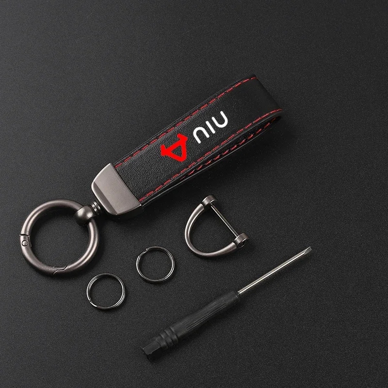 Высококачественный кожаный мотоциклетный брелок с пряжкой в виде подковы