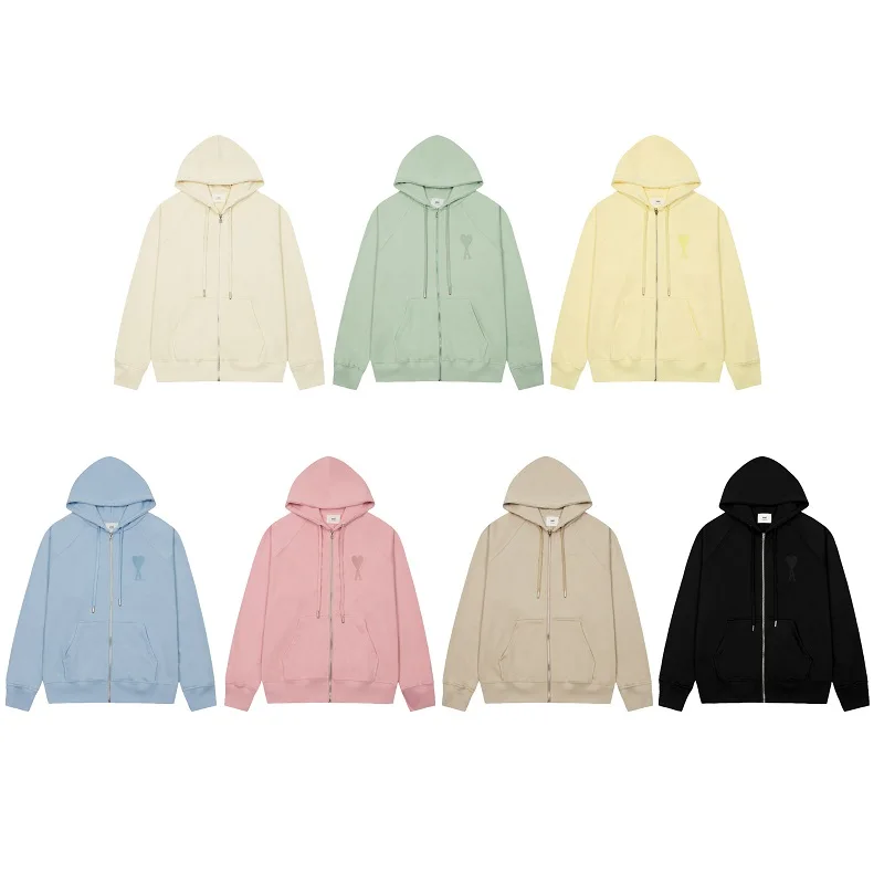 

2023 New Men And Women Zip Hoodie Embroidered Hooded Collar Hoodie Casual Hoodie Fashion Brand Men's Hoodies New Spring Autumn