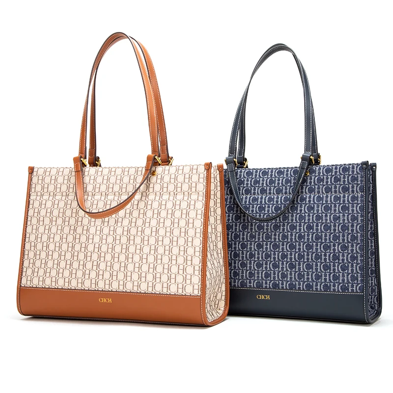 

CHCH Large Capacity Vintage Women Handbags Jacquard Fashion Brand Shoulder Bags Ladies Totes Women Messenger Bag