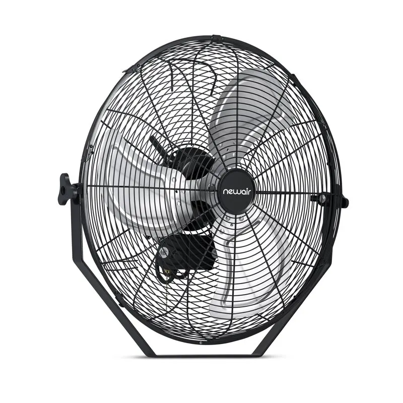 

NEW 18 in. Outdoor Rated High Velocity Wall Mounted Fan with 3 Fan Speeds and Adjustable Tilt Head - Black