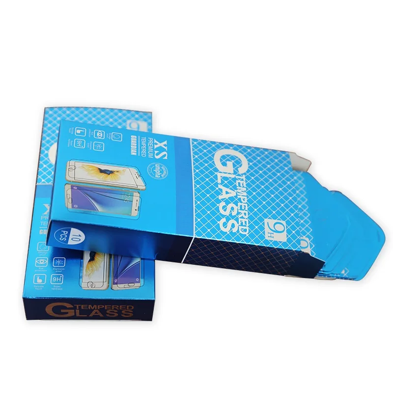 100pcs/lot Universal Paper Retail Package Packaging Box For iphone13pro max 12mini Tempered Glass Screen Protector Film