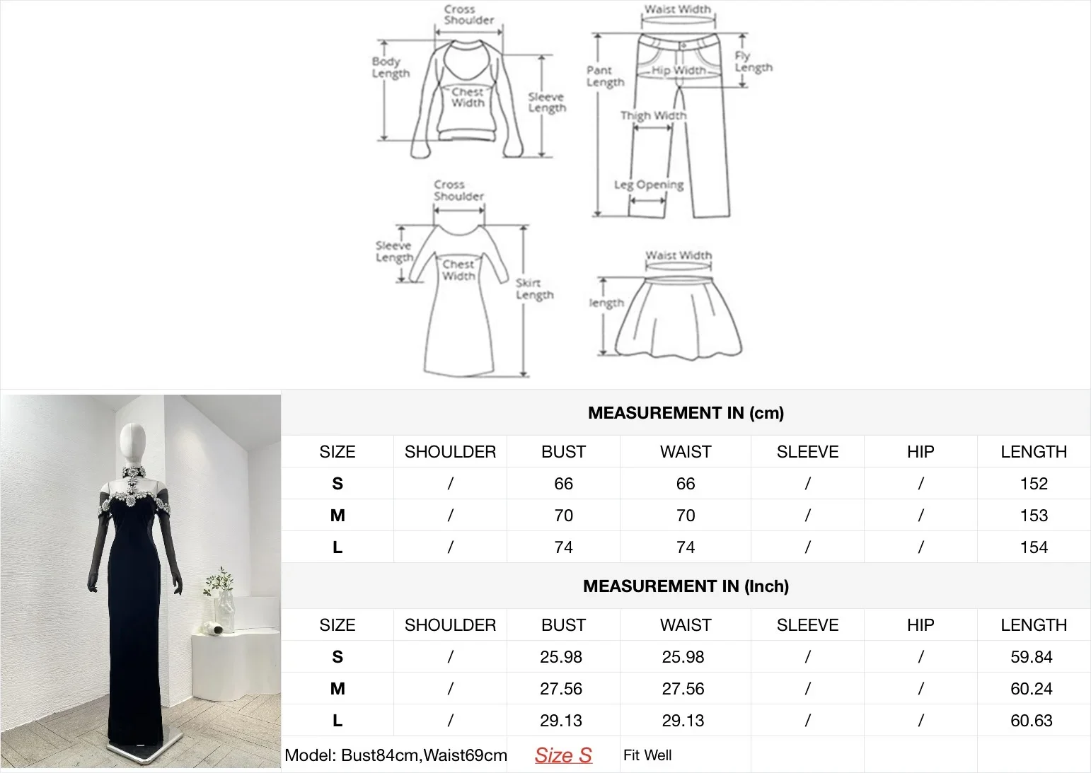 Женское платье-Русалка с длинным рукавом из черного тюля