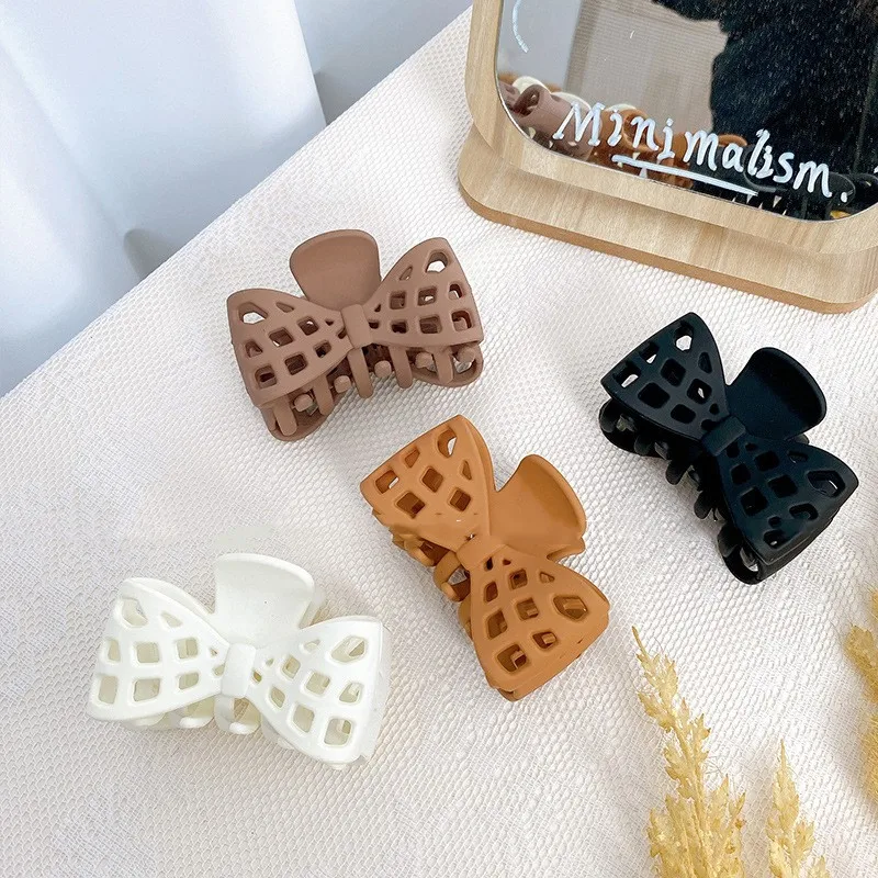 

Зажим для волос с бантом Женский, ажурный зажим большого размера для укладки волос, модный аксессуар для волос, головной убор