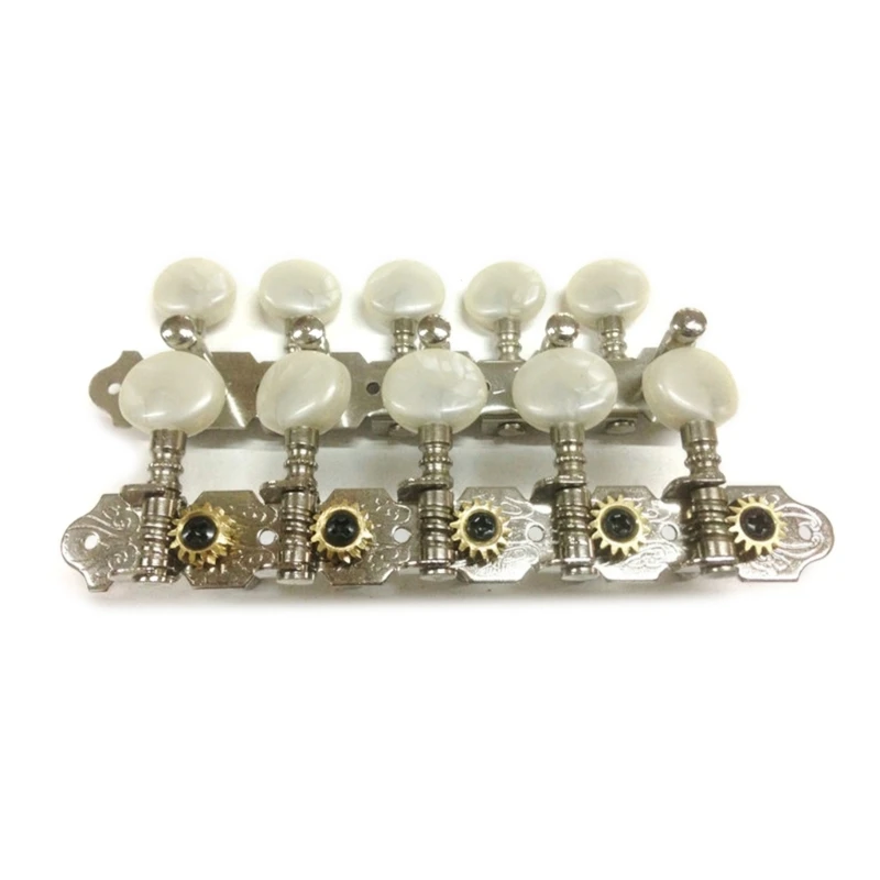 

5L/5R Guitar Tuning Keys Tuners Machine Head 10 String Gold Plated Single Hole High Quality