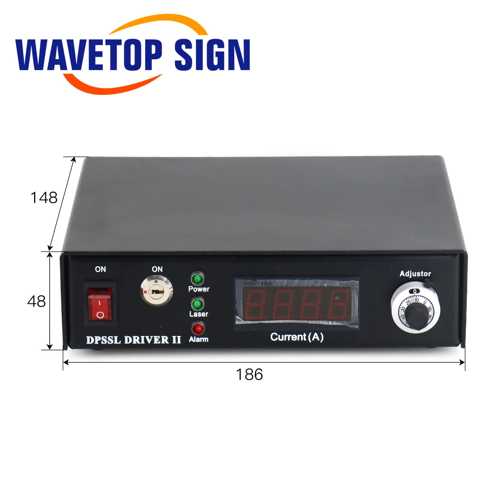 WaveTopSign 532nm 100mW 1064nm Цифровой дисплей Регулируемый лазерный модуль TEM00 Одномодовый