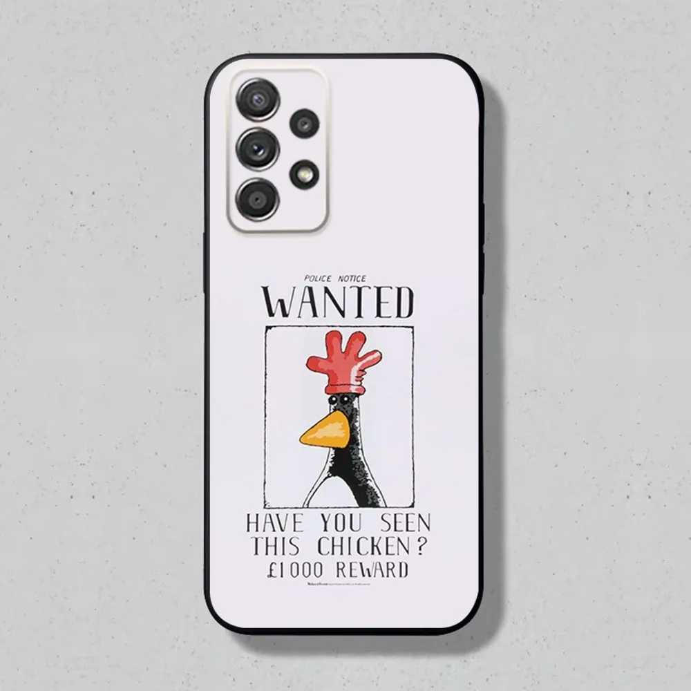 Cute W-Wallace G-Gromit Phone Case For Samsung S24 S23 S22 S21 S20 S10 S10E S9 Plus FE Note 20 Soft Black Cover Shell