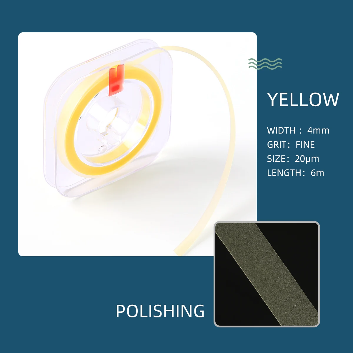 Полоска полировальная Стоматологическая 6 х4 мм 1 рулон
