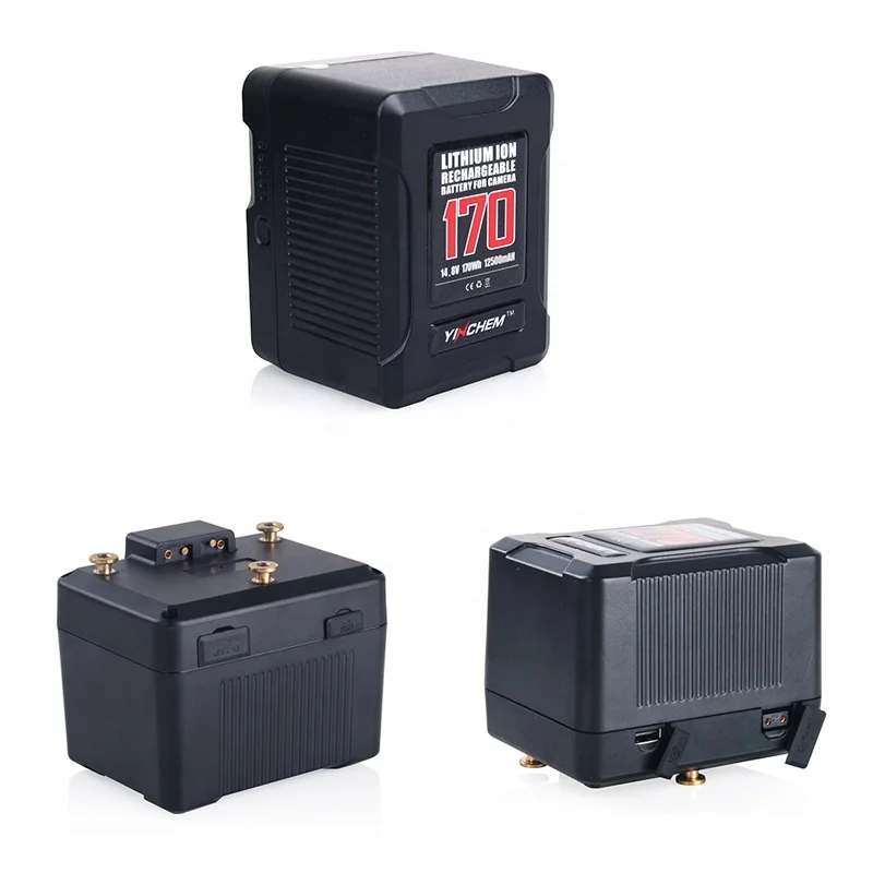 Фото Крепление для аккумулятора камеры YINCHEN 170W Gold-Lock 14.8V с портами USB и D-TAP, аналог Anton Bauer Gold Mount, в наличии №2