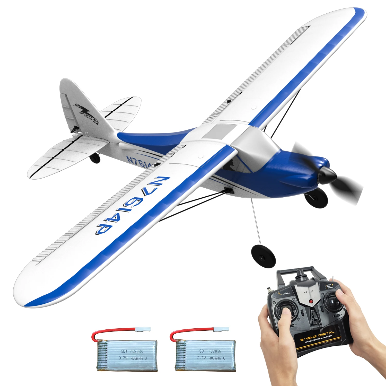 

Sport Cub 500 RC Plane Volantex 4CH 500MM Wingspan 2.4G RC Glider EPP Foam Aircraft One-Key Aerobatic Fighter 761-4 Toys Gifts