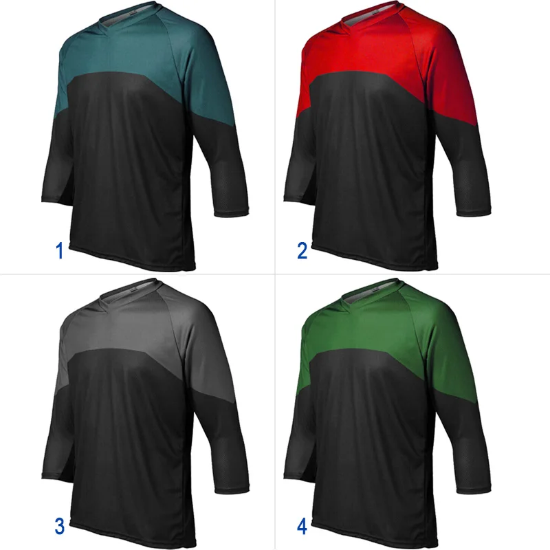 

3/4 Sleeve Fishing Goods Shirt Road Jersey Bicycle Jacket Cycling Top Moto Wear Shirt Sweater Apparel Coat Cyclisme Camping