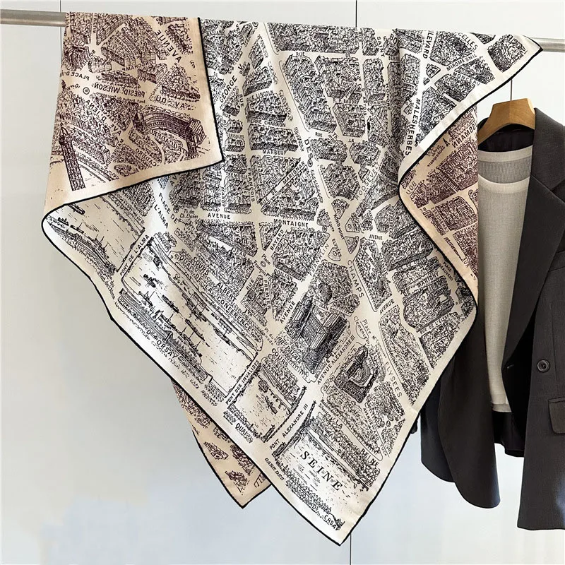 Двусторонние шерстяные шарфы платок 2024 новый принт женское Модное теплое пончо x