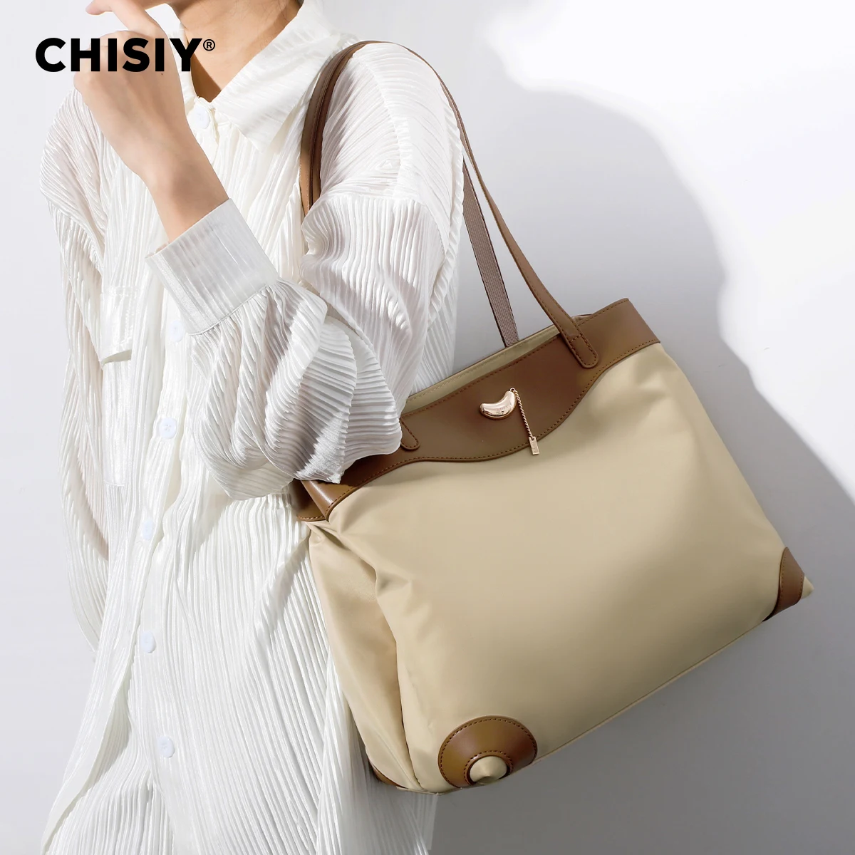 Оригинальная модная Лоскутная деловая сумка CHISIY контрастных цветов ручной