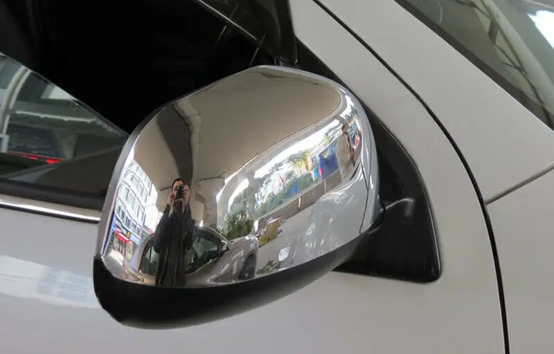 

2* Rearview Side Door Mirrors Cover For Mitsubishi ASX Outlander Sport 2013-2015