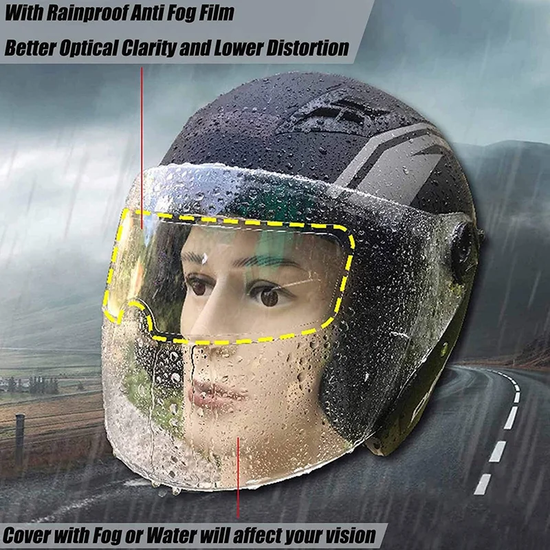 

Universal Motorcycle Helmet Clear Film Patch Screen Universal Riding Accessories