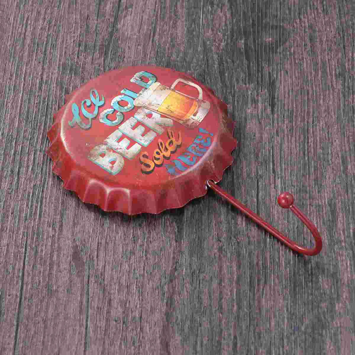 

Hook Wall Coat Rack Hanging Hanger Holder Decorative Utensil Ring Key Robe Clothes Ceramic Bar Industrial Decor Beer Cafe Hooks