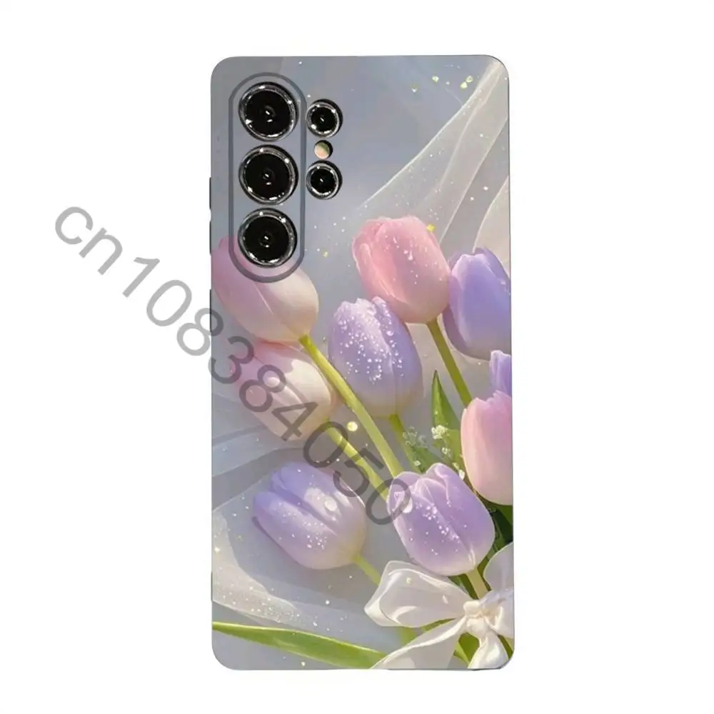 Фото Чехол для телефона Tulip для Samsung Galaxy A20,21s,22,31,32,52,71,80,A91,5G, красочный чехол для смартфона, красивый чехол для смартфона №3