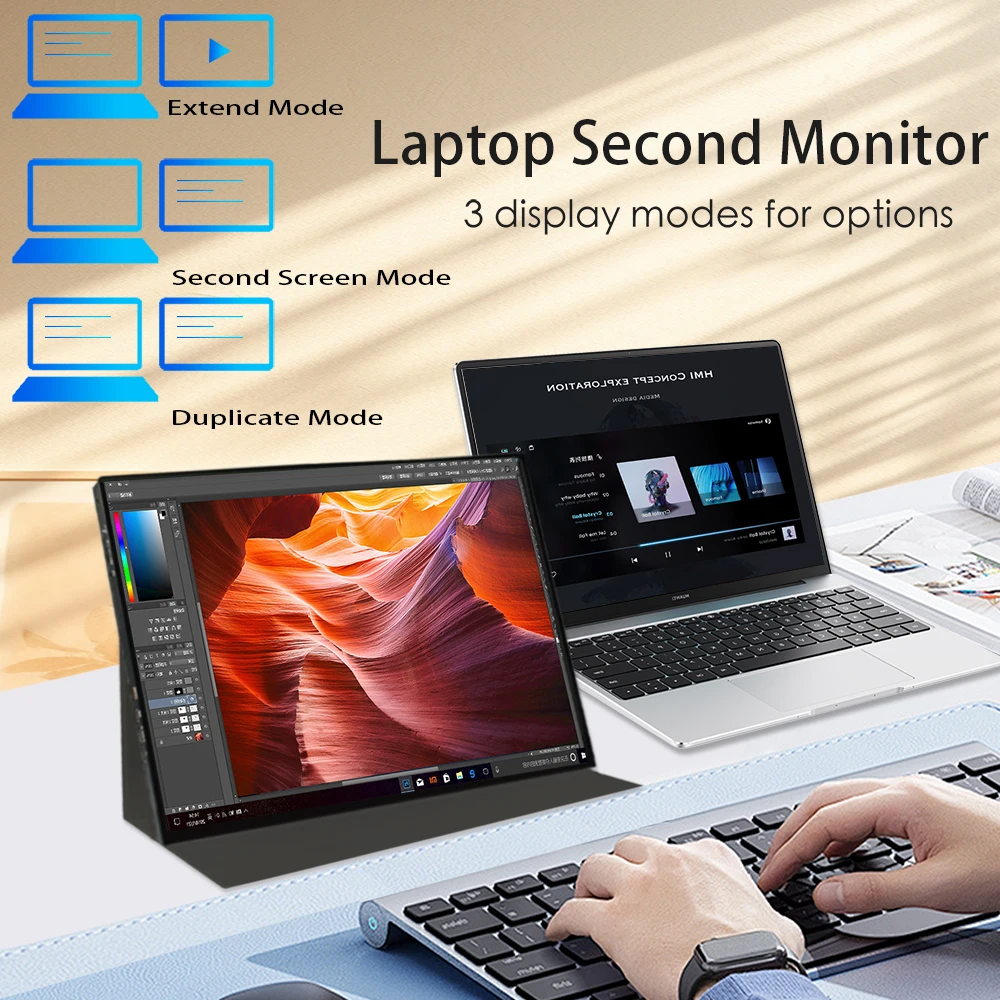 Монитор сенсорный LESOWN 120 Гц 100% sRGB Type-C 16 дюймов