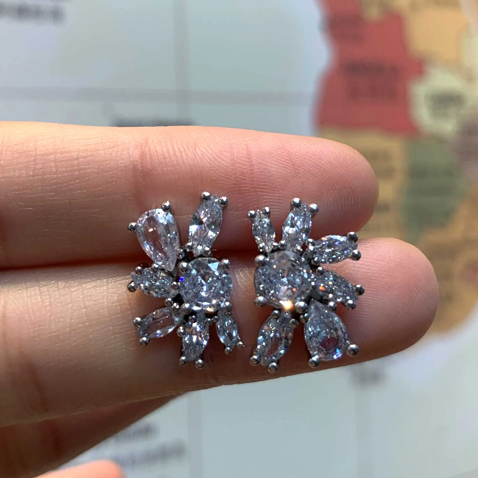 Swa 2023 Original Fine Jewelry Sets Charms GEMA Crystal Candy Heart Earring Necklace Bracelet Rings Romantic Gifts for Women