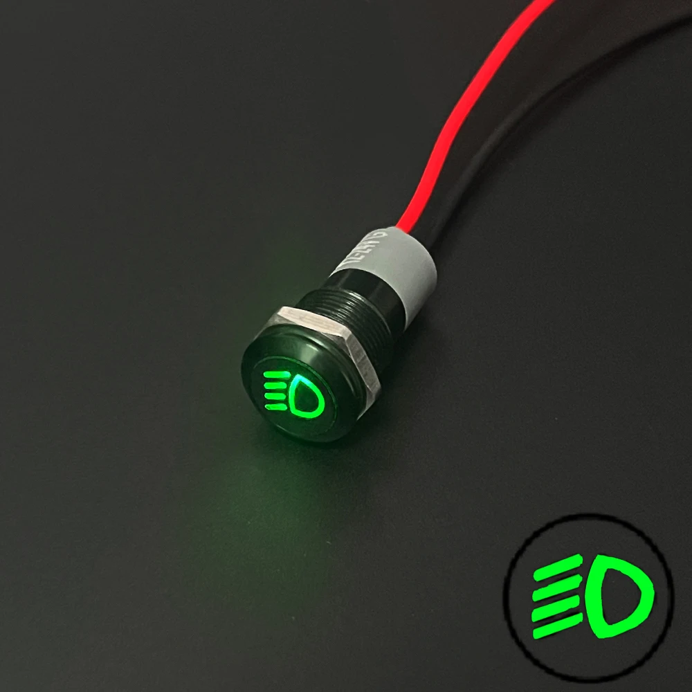 

Переключатель FENGYIELE черный металлический водонепроницаемый 8/12/14мм 12/24V