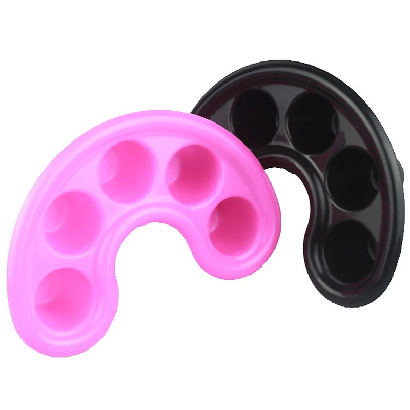 

Five Holes Tray Nail Art Tools Hand Finger Remover Wash Soak Bowl For Nail Polish Dead Skin Removal Treatment Manicure