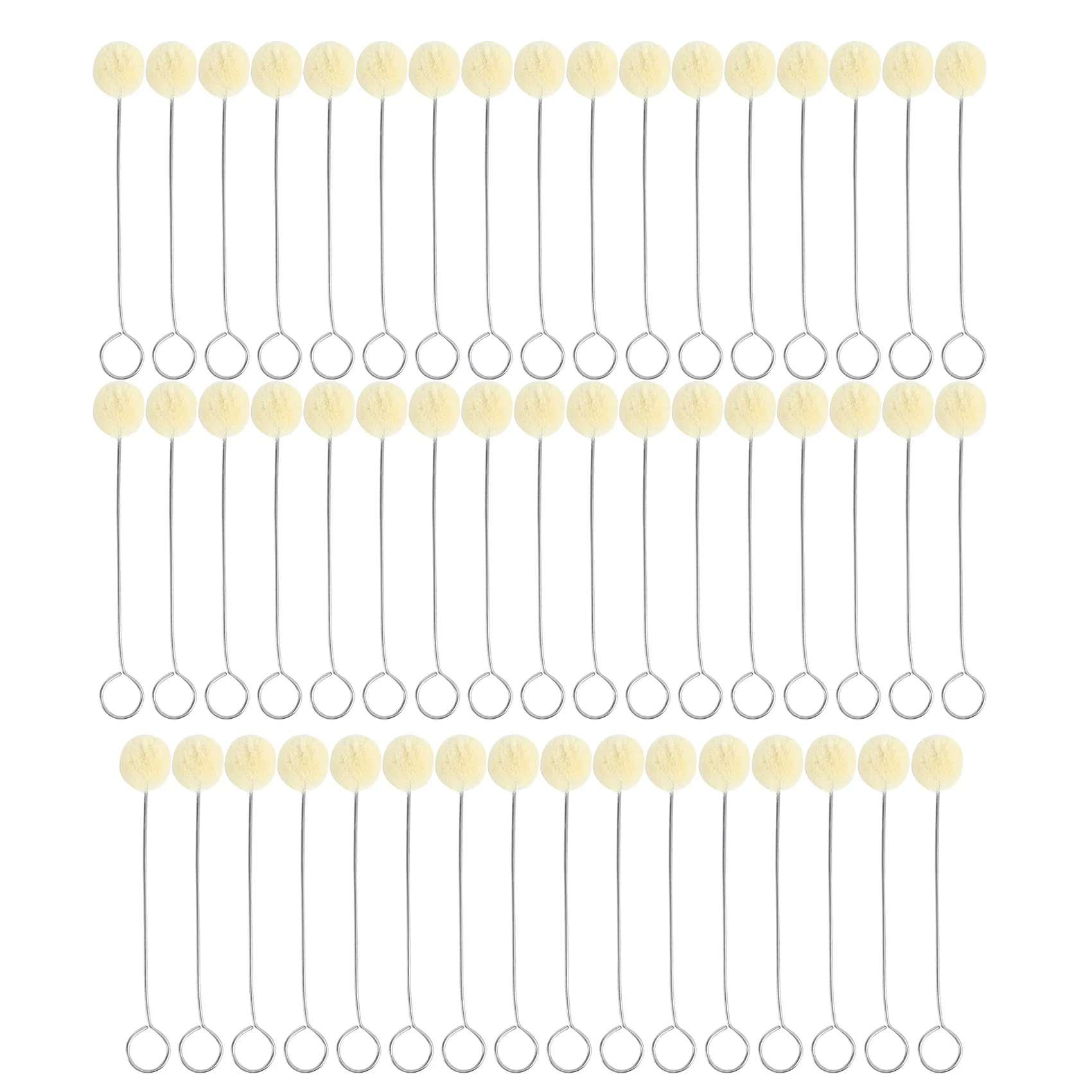 

50 шт., кисть для окрашивания кожи, с металлической ручкой