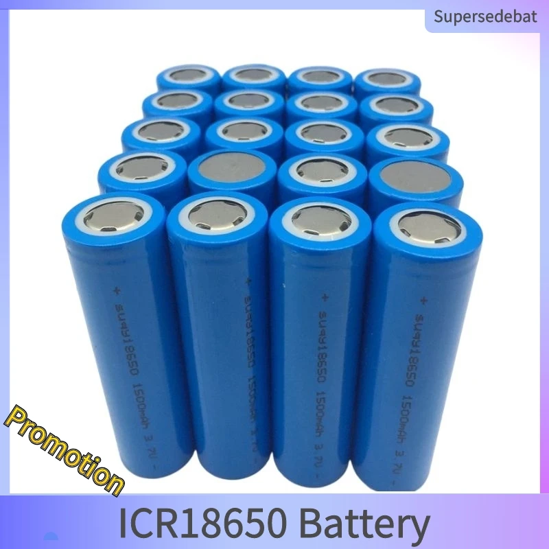 

12-40 шт. ICR18650 новый оригинальный 18650 3,7 в 1500 мАч литиевый перезаряжаемый аккумулятор для фонариков батареи 18650 Pilas