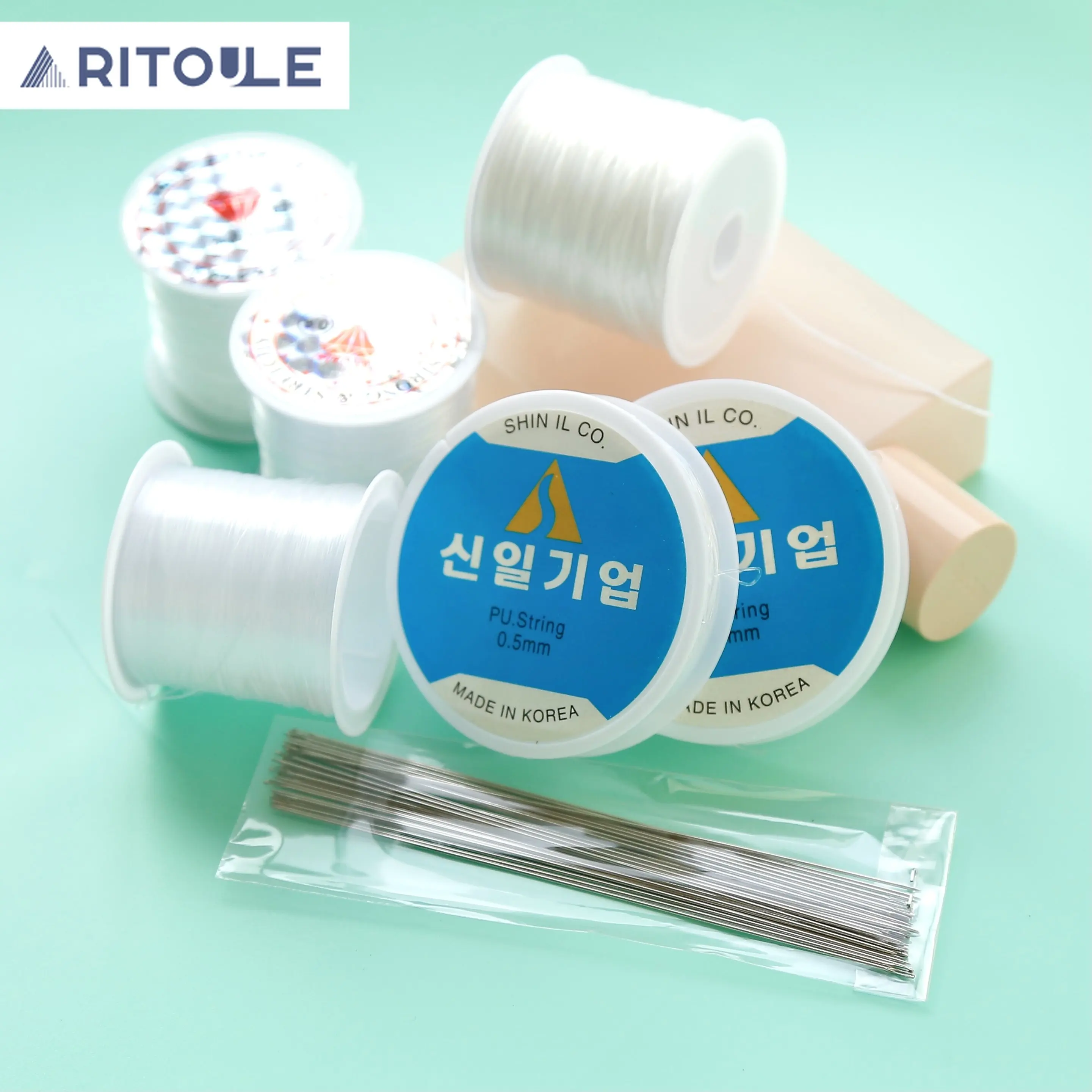 Белая леска эластичная сделай сам ожерелье ручной работы браслет аксессуары