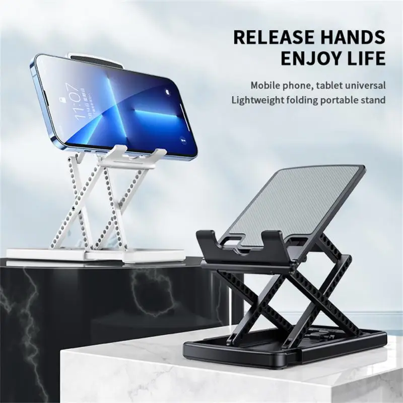 

Anti-slip Smartphone Mount Portable Aluminum Tablet Support Tablet Stand Stand Accessory Cell Phone Stand Folding Adjustable
