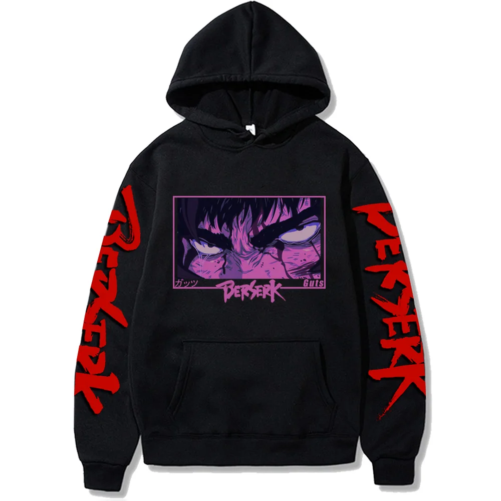 

Manga Anime Men's Hoodie Sweatshirt Letter Print Jacket Long Sleeve Streetwear Black Sweatshirt Demon Slayer Costume