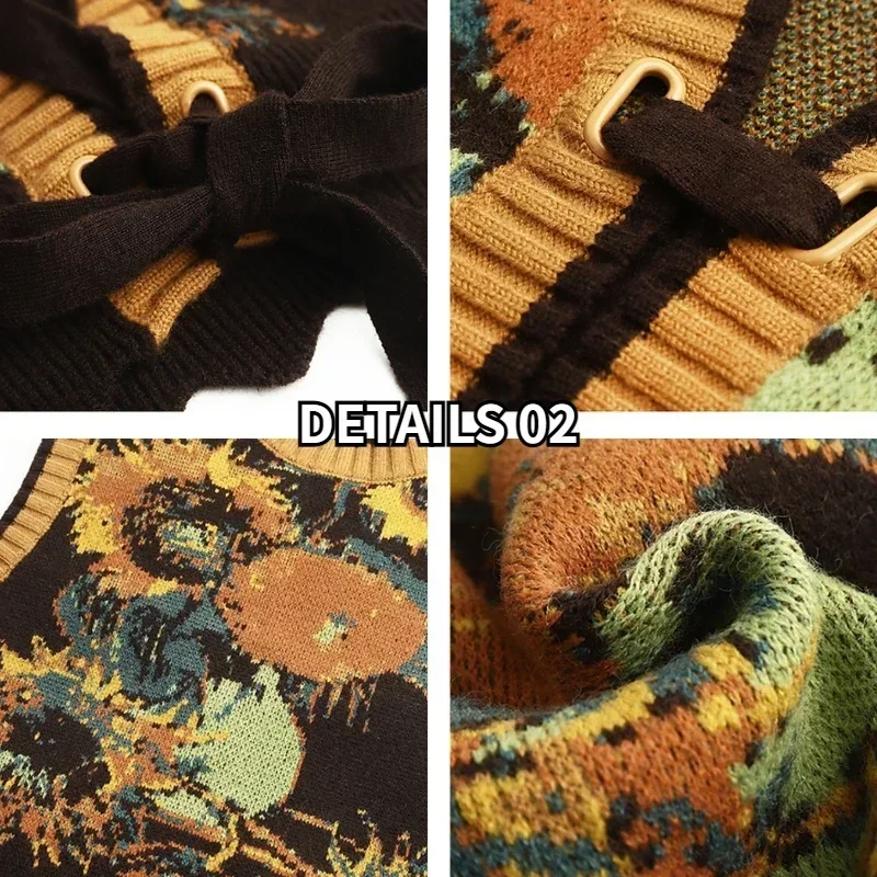 Свитер на шнуровке жилет женский укороченный трикотаж с v-образным вырезом