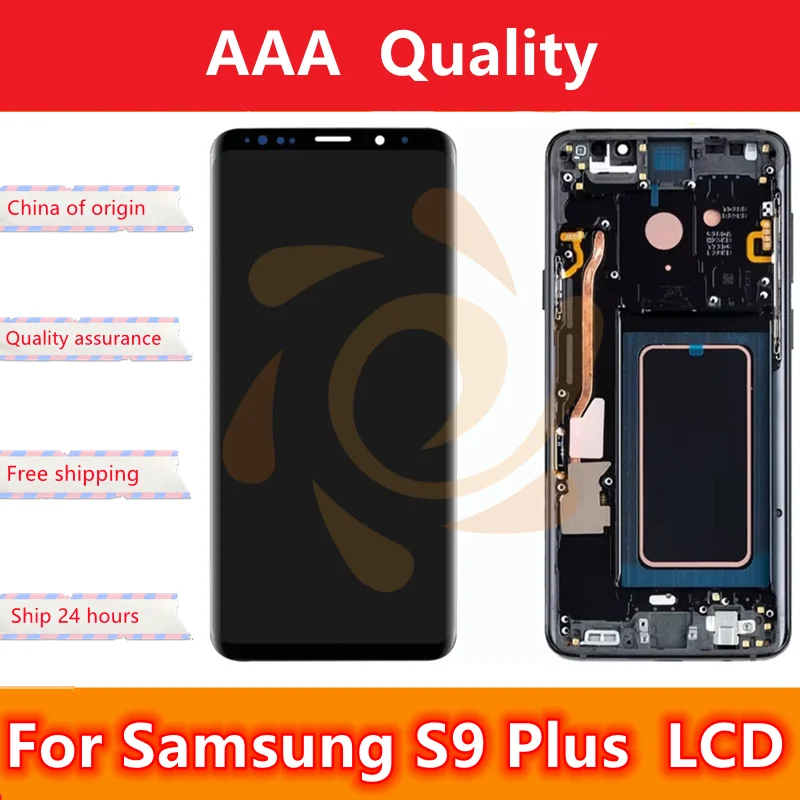 Протестированный ЖК-экран AMOLED для Samsung S9 Plus G965F G965W сменный ЖК-дисплей дигитайзер