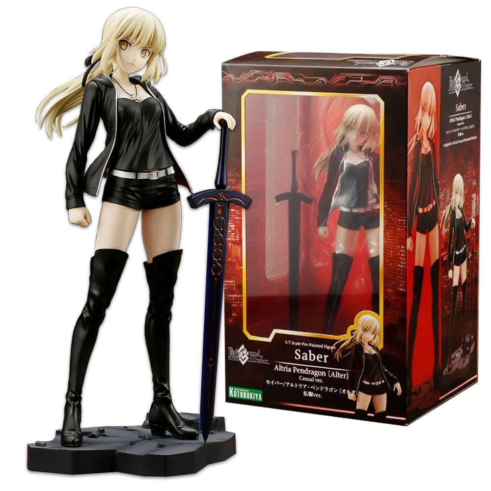 Фото 24 см аниме Fate/Grand Order Altria Pendragon 1/7 Sabre фигурка стоячий меч модель игрушки подарочная коллекция фигурку ПВХ №2