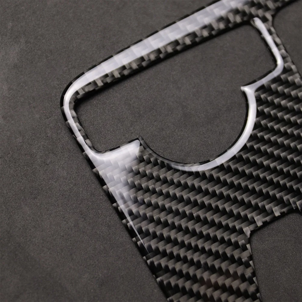 

Рамка панели переключения, центральная консоль, автомобильная черная крышка из углеродного волокна, декоративное снаряжение, Новинка