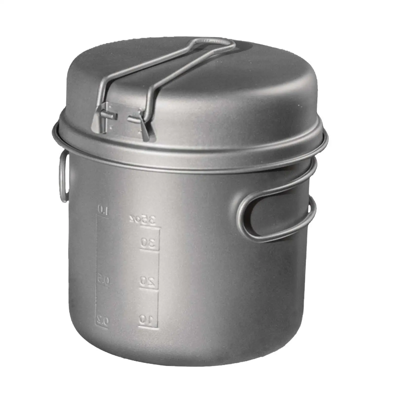 Титановый горшок для кемпинга снаряжение приготовления пищи на открытом воздухе