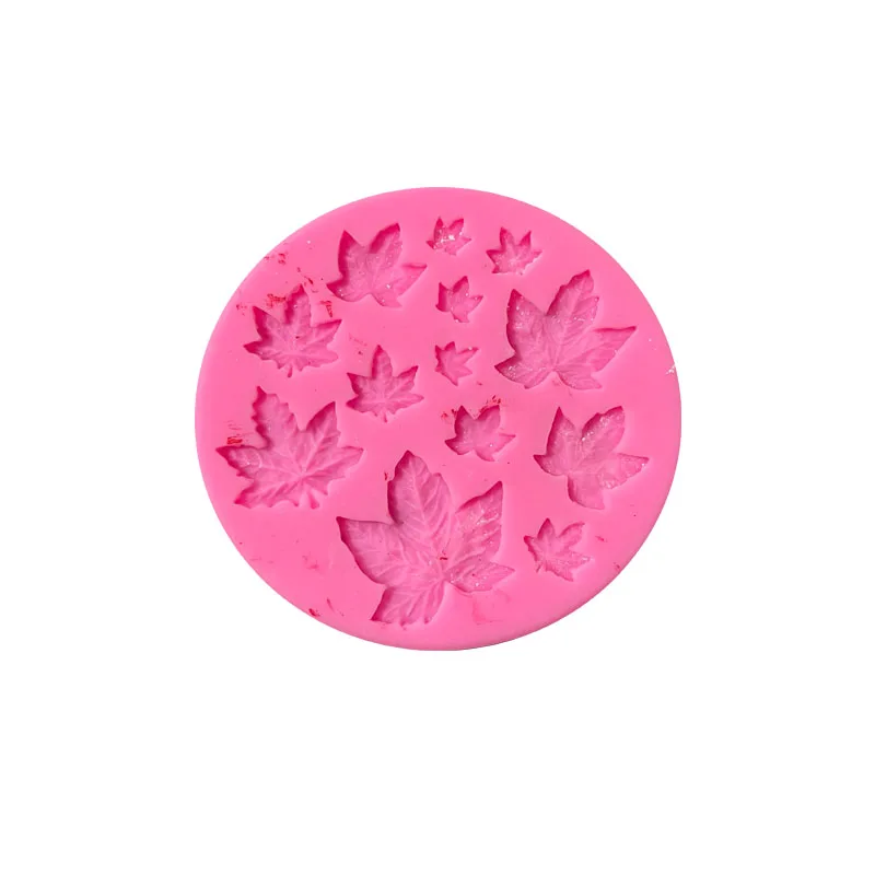 

Round Size Maple Leaf Silicone Fondant Mold Cake Chocolate Decoration Handmade Soap Aromatherapy Plaster Mold