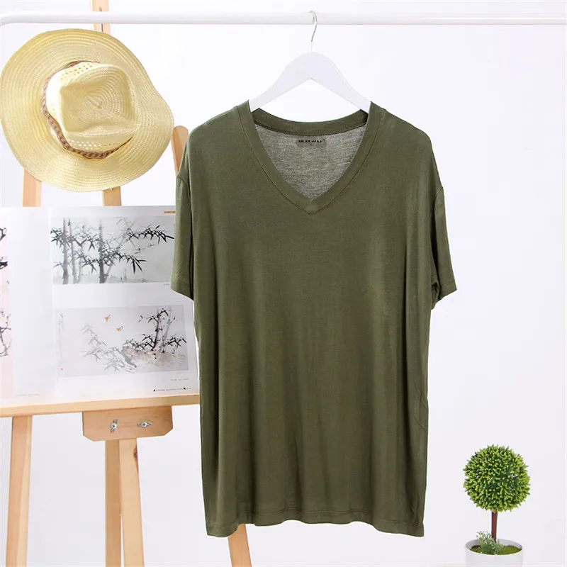 

7064-T-Short-sleeved t-shirt men's autumn solid color half-sleeved shirt Korean students compassionate trend