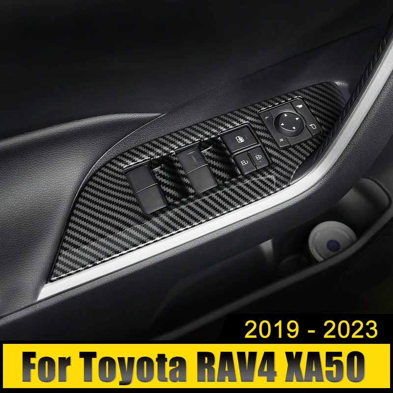 

Для Toyota RAV4 XA50 2019-2021 2022 2023 ABS панель для автомобильных дверей, подлокотников и окон, подъемник, аксессуары для интерьера