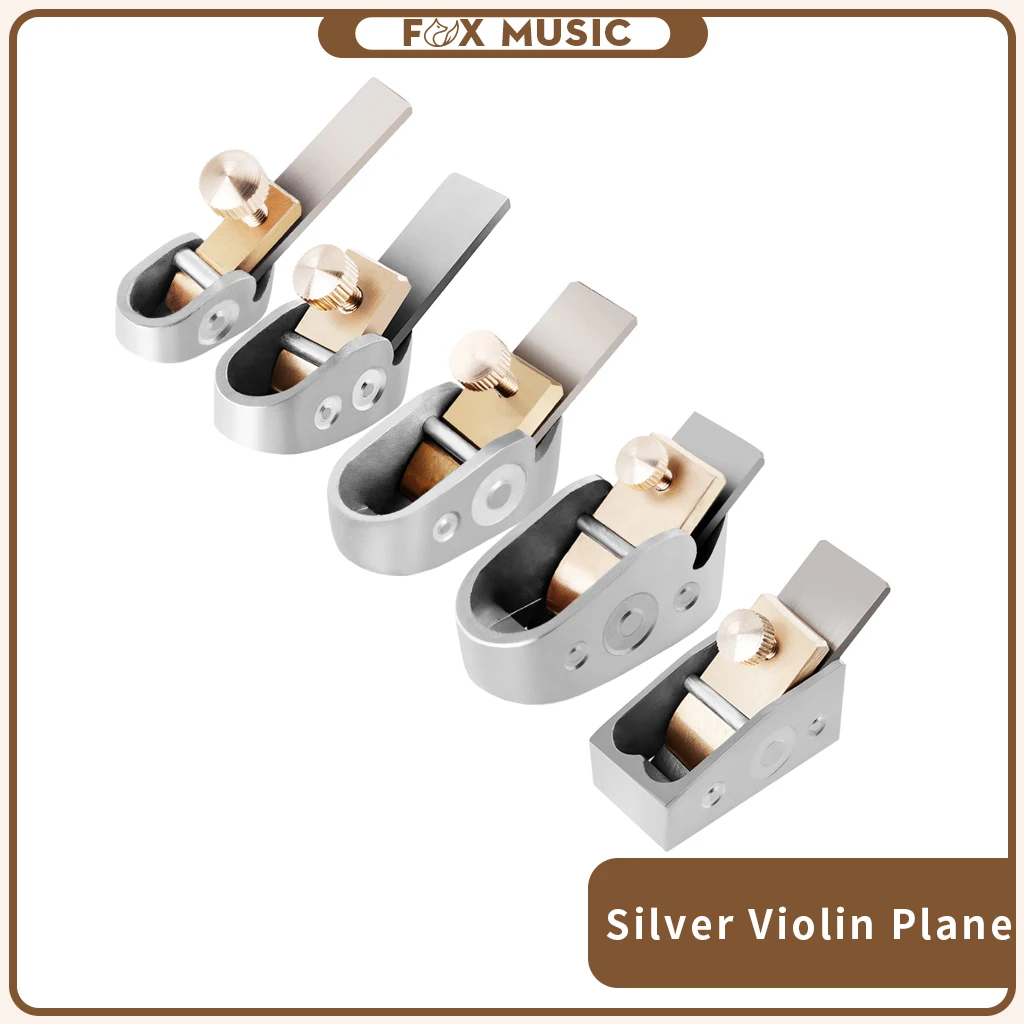 5PCS Handmade Metal Brass Silver Color Plane Luthier Tool For Viola Plane Tool Violin Maker Copper Plane With Ear enlarge
