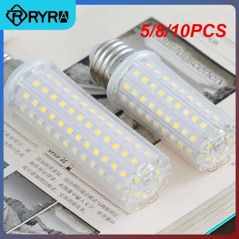 

5/8/10PCS 10w/20w/24w Led Lamp E27 E14 Corn Light Bulb White Light Decorative Lighting Bulb For Home Bath Living Room Chandelier
