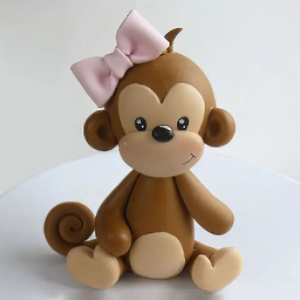 Украшение для торта с изображением леса животных