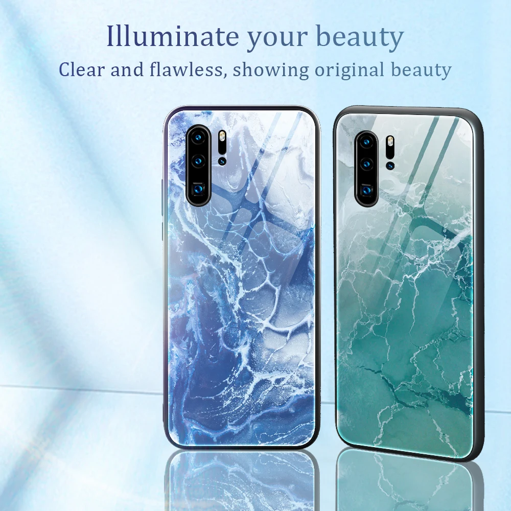 

Gradient Marble Tempered Glass Case For Huawei Mate 50 40Pro 30Lite 20Pro Phone Case For P60 P50 Pro P40 Pro P40Lite P30Pro P20