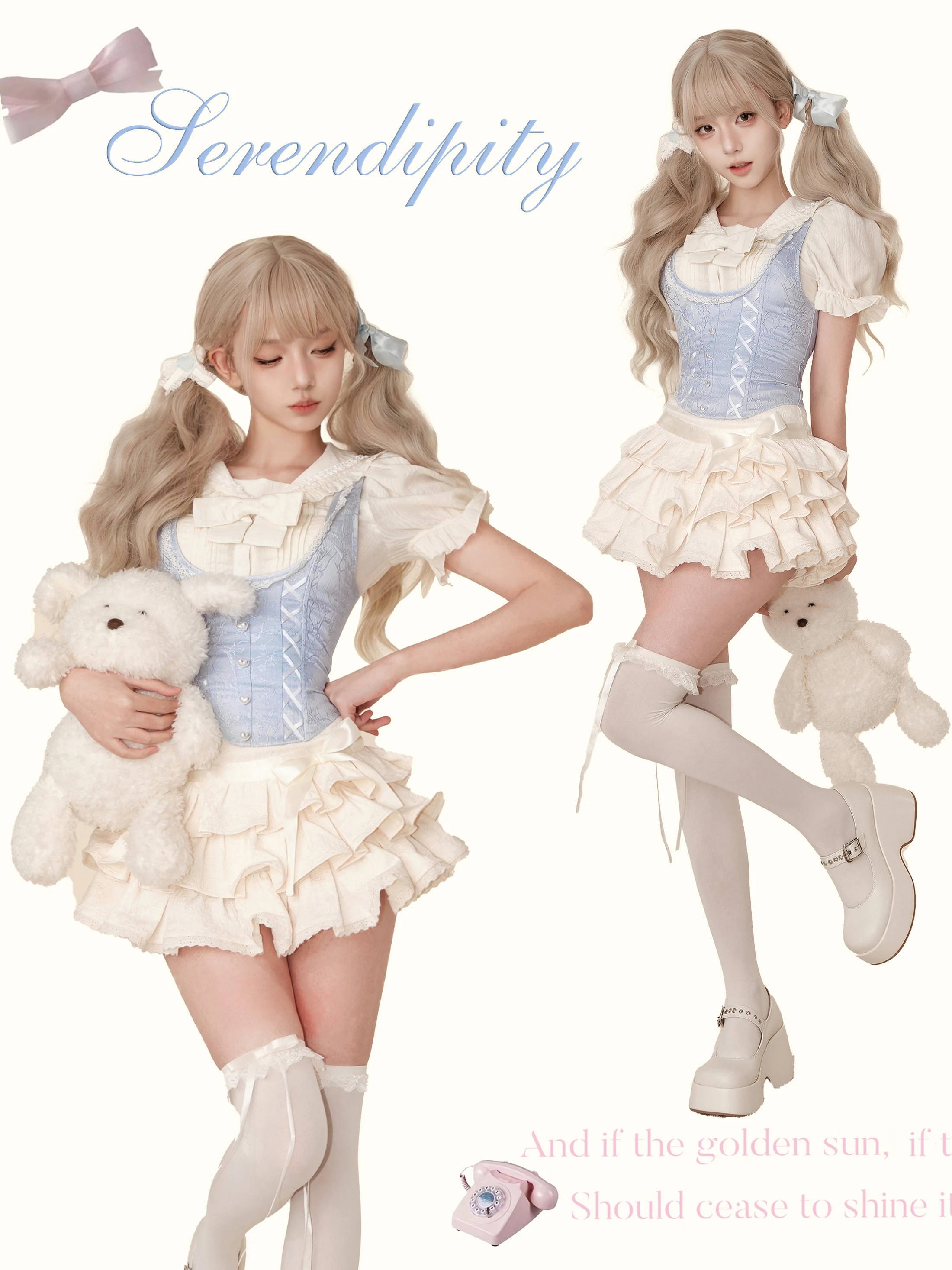 Женский комплект из трех предметов рубашка с коротким рукавом и маленькая