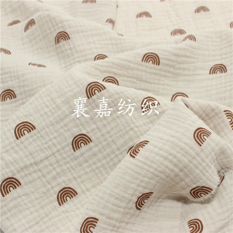 

50*135cm Double Layer Cotton Crepe Gauze, Cartoon Print, Fabric, Baby and Children's Clothing, Small Blanket Fabric