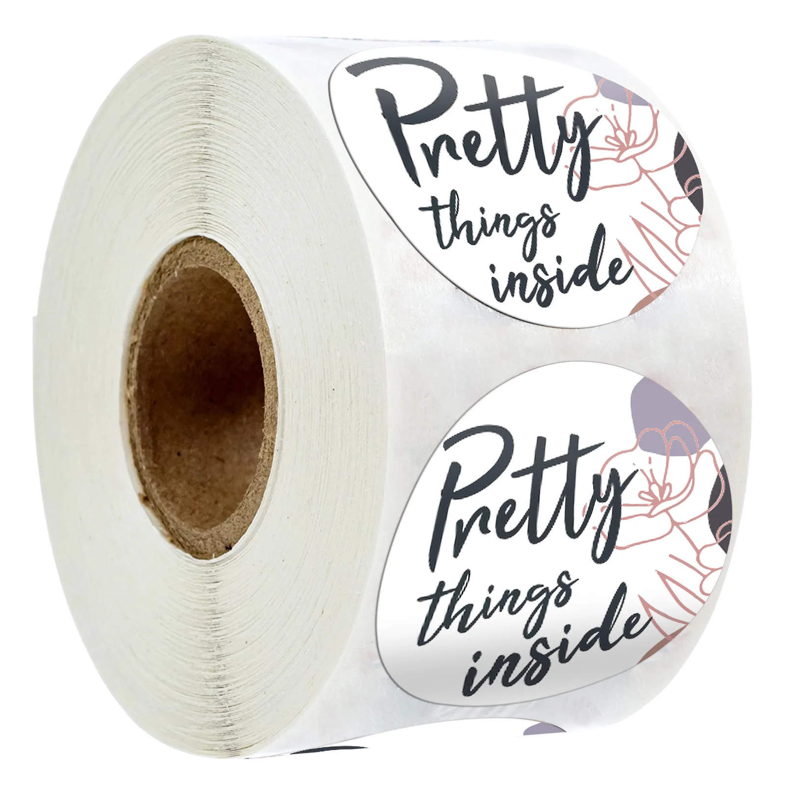 

Pretty Things Inside Self Adhesive Lable Sticker Sealing Gift Box Bag Packaging Paper Packing Sticker For Business Kid Award