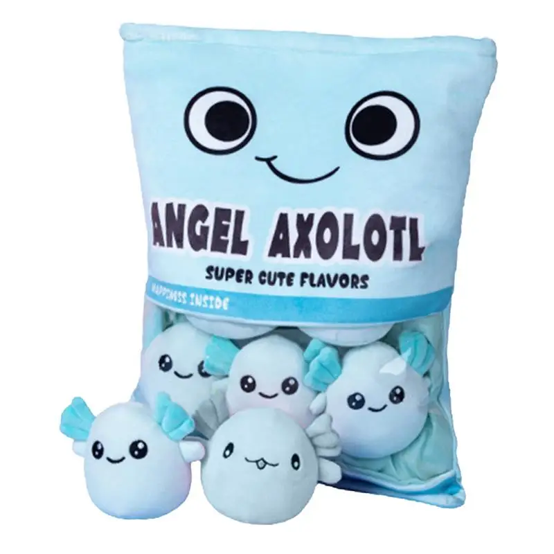 

Милая кукла саламандра, мультяшная Axolotl, мягкие плюшевые игрушки, мягкая Бриллиантовая игрушка для детей, подарки на день рождения