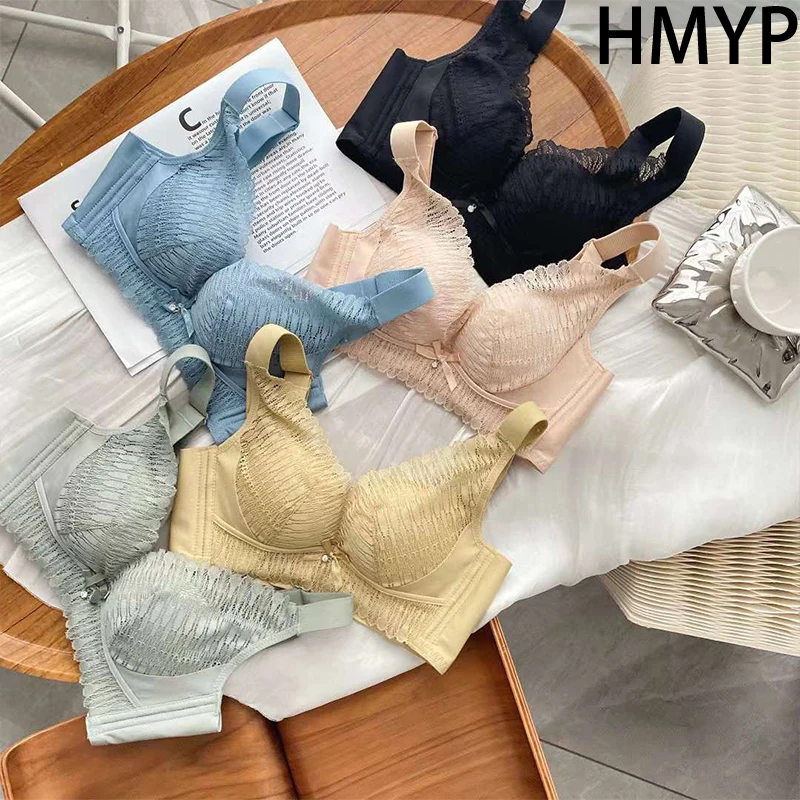 

Underwear Women Small Chest Gather Together Anti-Sag Bra No Steel Ring Girl Comfort Soft Chest Wrap Adjustment Type Absorb Sweat